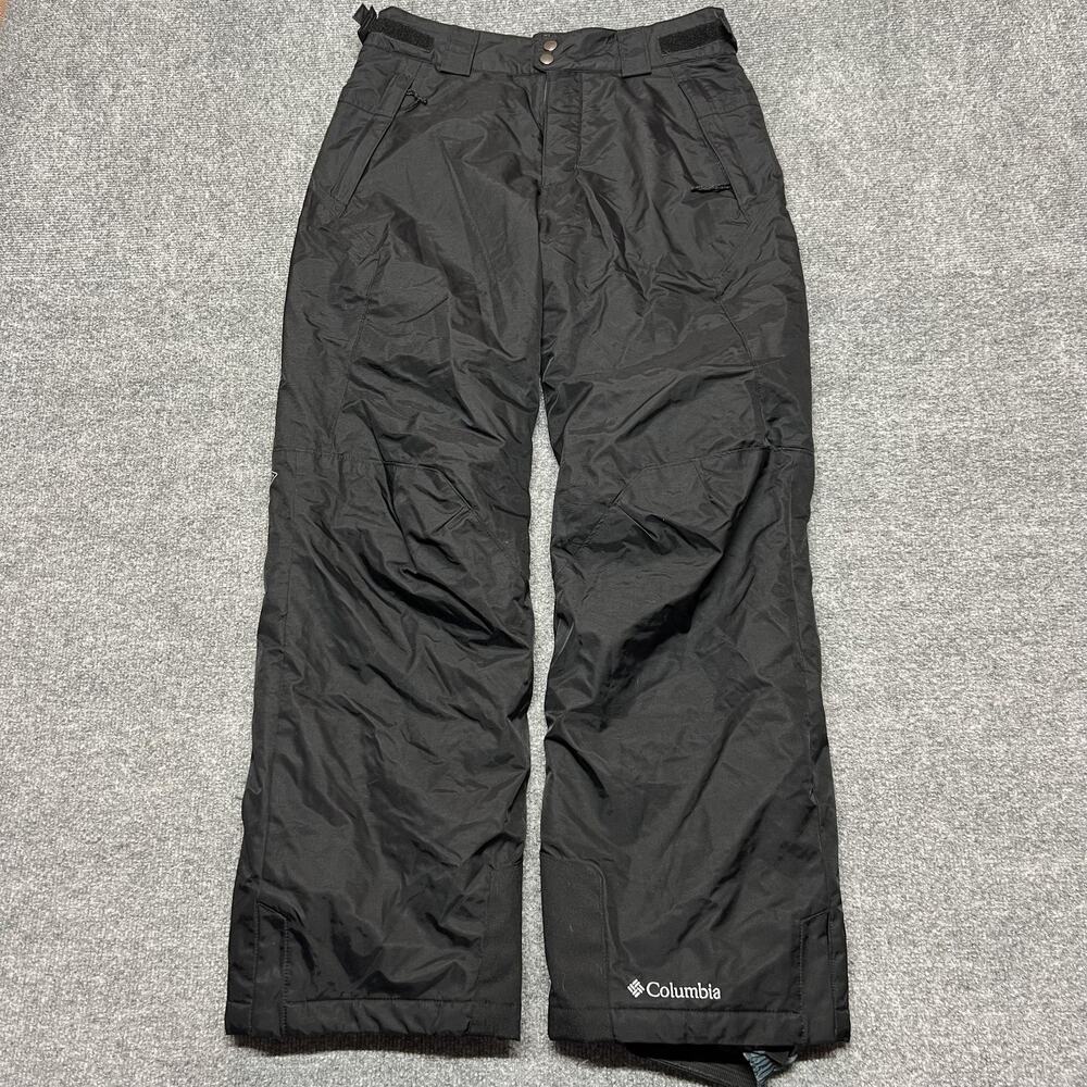 Columbia Snow Pants Mens Small 32x29 Black Omni-Tech Insulated Ski Waterproof